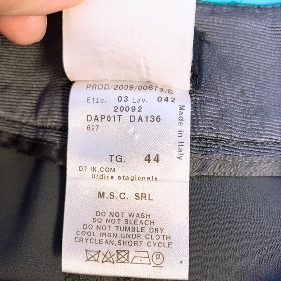 Giorgio Armani Womens Dark Gray Wide-Leg Pants Size 6 (42 EU) Made In Italy - Picture 4 of 4